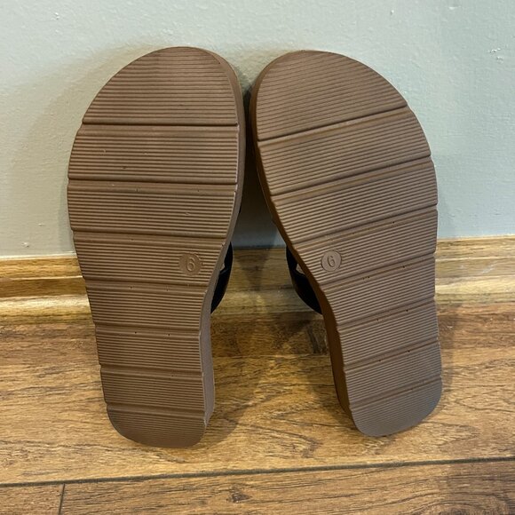 Corkys "Bogalusa" Slip on Sandal Black Smooth Sz 6 - Picture 6 of 8